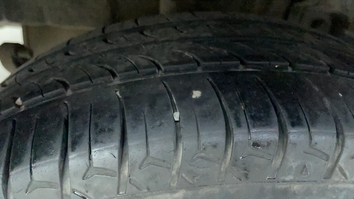 Used 2023 Tata Tigor XZ CNG Cng Manual tyres RIGHT REAR TYRE TREAD VIEW