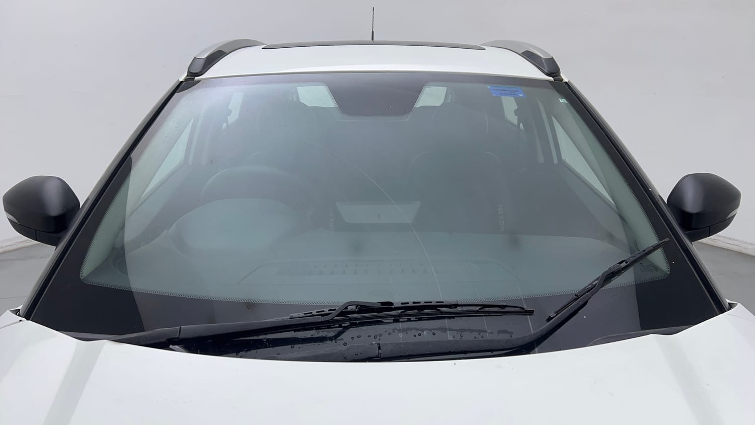 Used 2023 Tata Nexon XM S Petrol + CNG(Outside Fitted) Cng Manual exterior FRONT WINDSHIELD VIEW