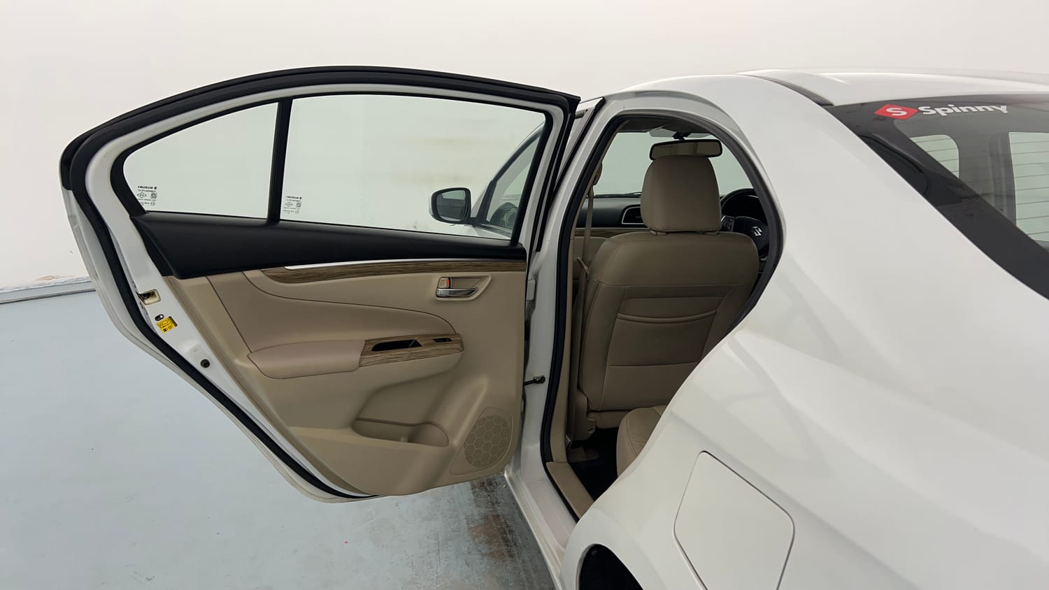 Used 2019 Maruti Suzuki Ciaz Alpha Hybrid 1.5 Petrol Manual interior LEFT REAR DOOR OPEN VIEW