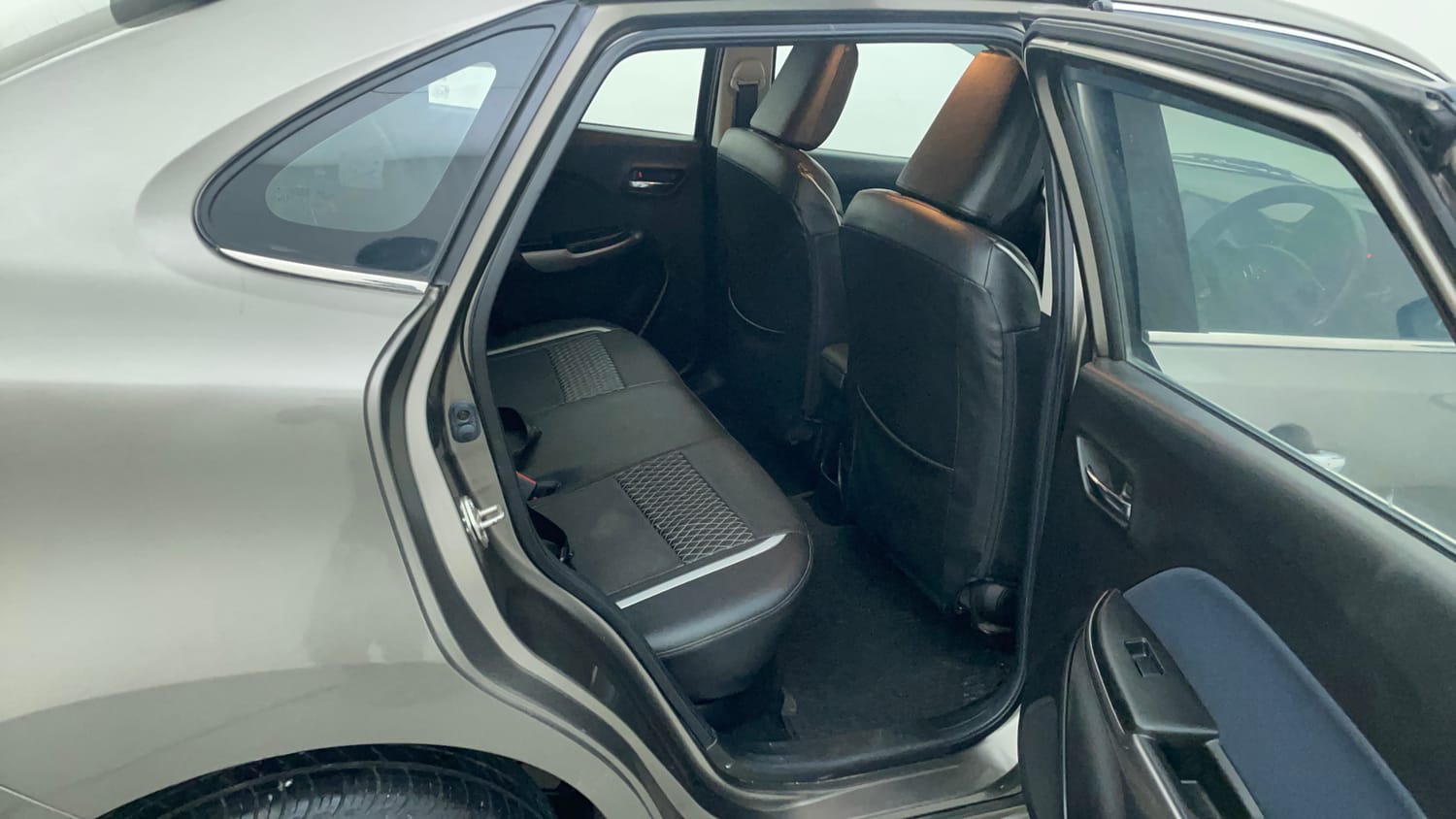 Used 2021 Maruti Suzuki Baleno Delta Petrol Manual interior RIGHT SIDE REAR DOOR CABIN VIEW