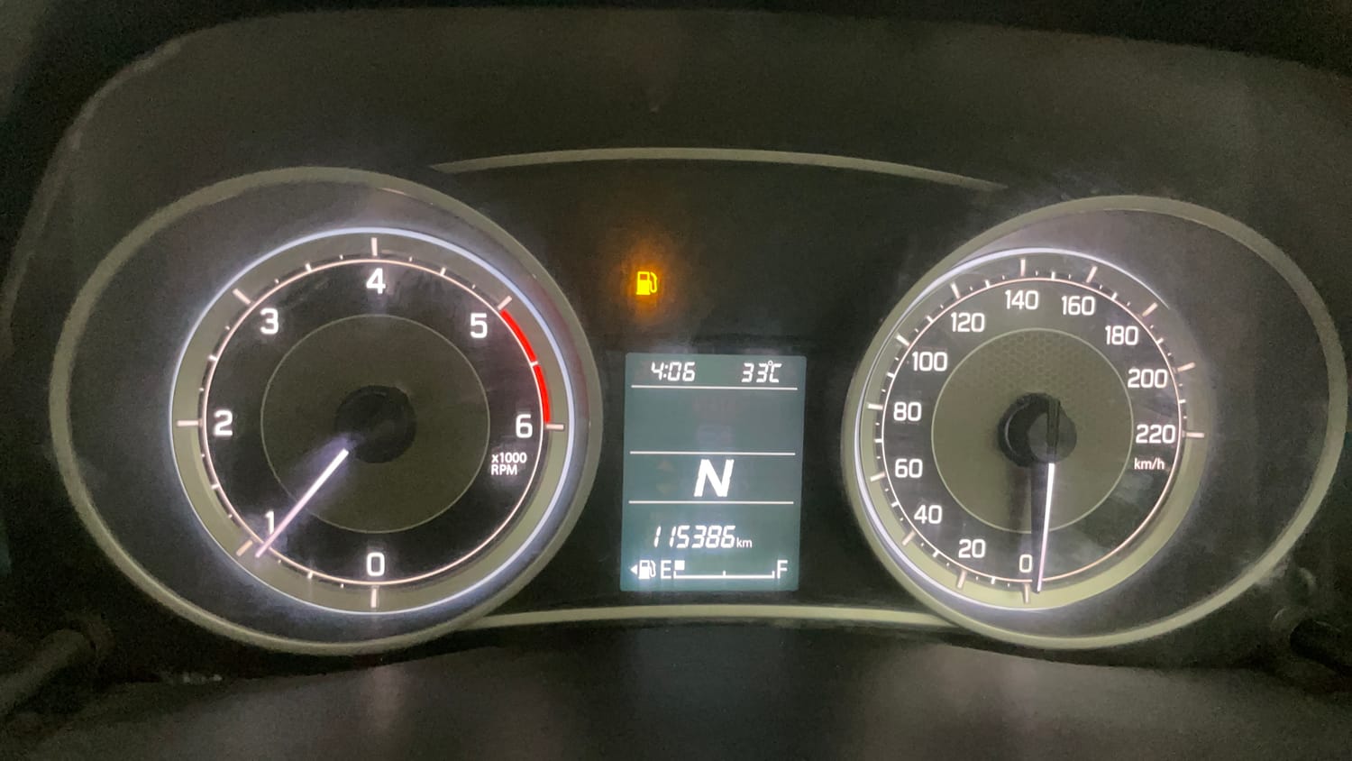 Used 2017 Maruti Suzuki Dzire ZDi Plus AMT Diesel Automatic interior CLUSTERMETER VIEW