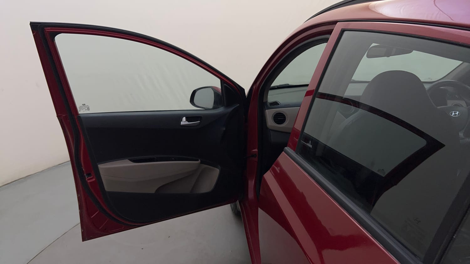 Used 2019 Hyundai Grand i10 Sportz 1.2 Kappa VTVT Petrol Manual interior LEFT FRONT DOOR OPEN VIEW