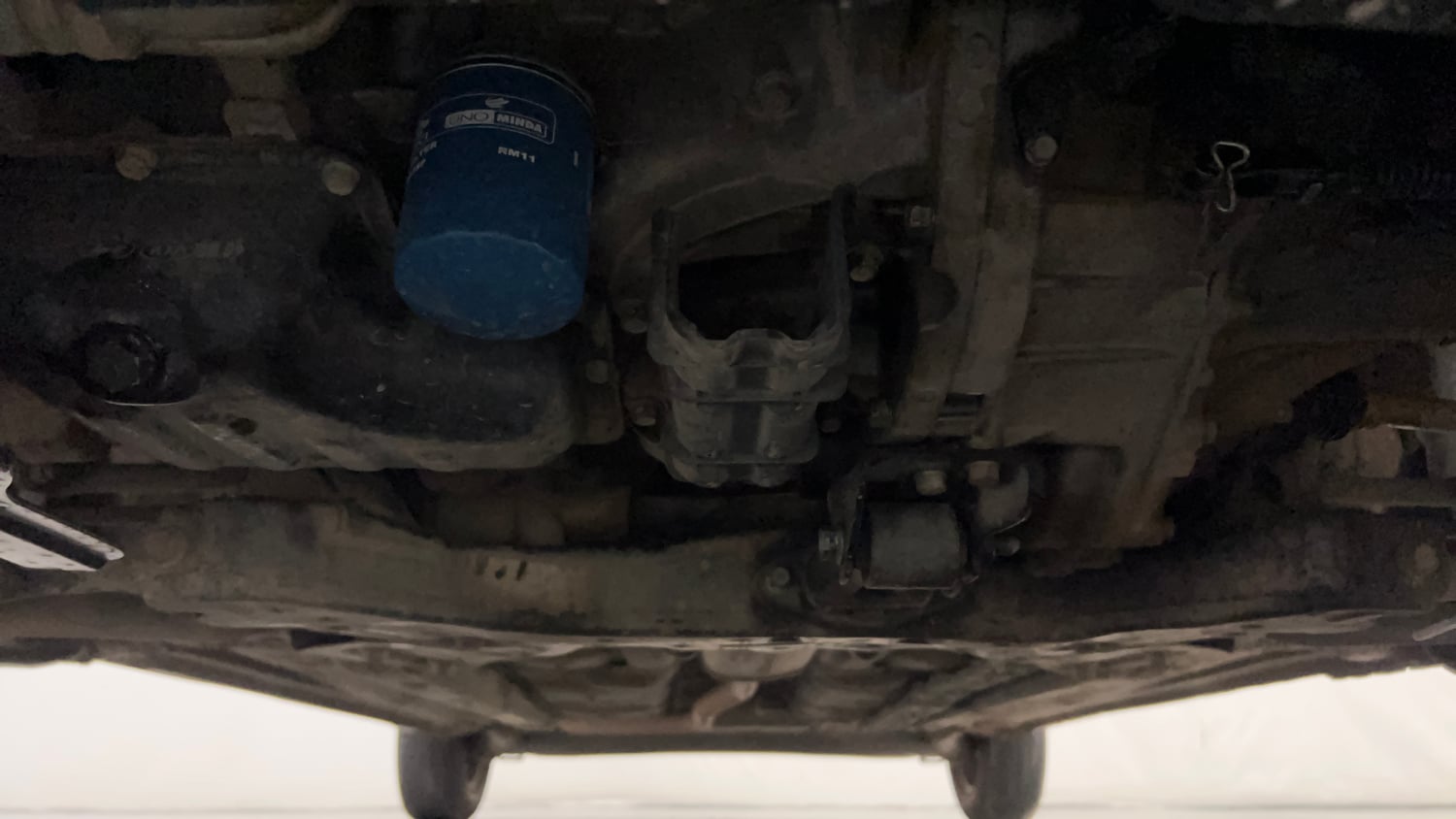 Used 2019 Hyundai Grand i10 Sportz 1.2 Kappa VTVT Petrol Manual extra FRONT LEFT UNDERBODY VIEW