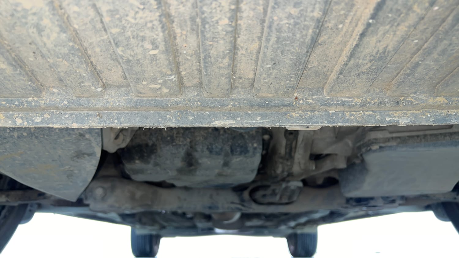Used 2023 Volkswagen Virtus Highline 1.0 TSI AT Petrol Automatic extra FRONT LEFT UNDERBODY VIEW