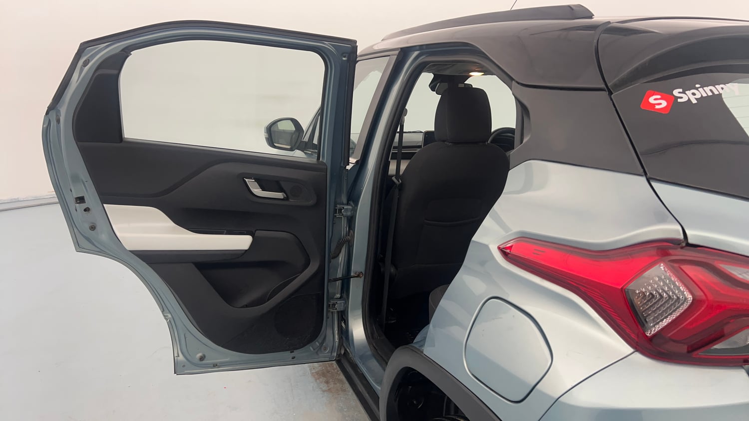 Used 2022 Tata Punch Creative Dual Tone Petrol Manual interior LEFT REAR DOOR OPEN VIEW