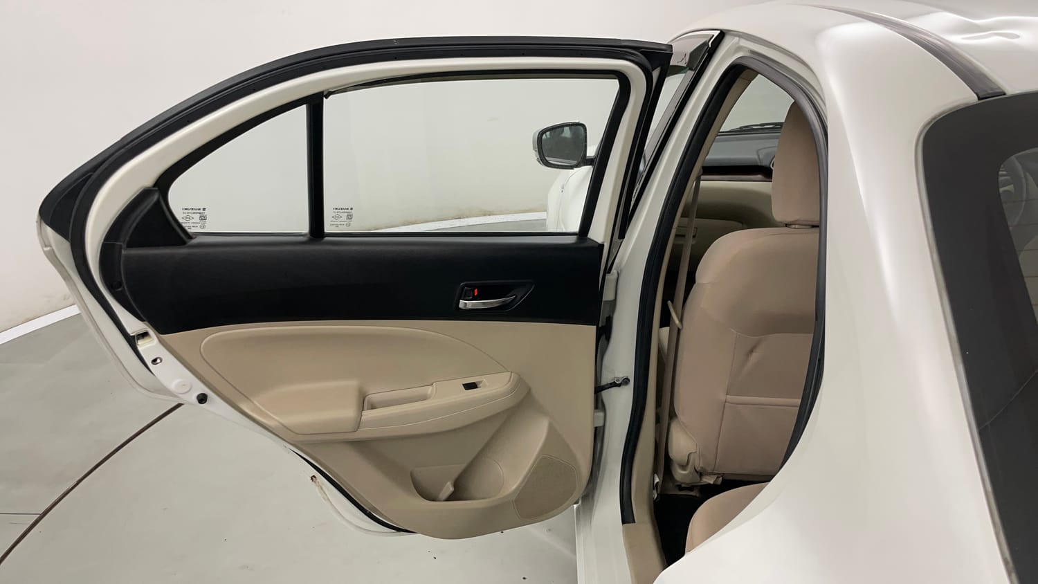 Used 2017 Maruti Suzuki Dzire ZDi Plus AMT Diesel Automatic interior LEFT REAR DOOR OPEN VIEW