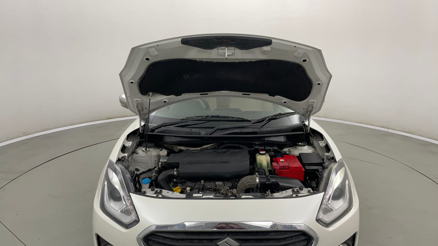 Used 2017 Maruti Suzuki Dzire ZDi Plus AMT Diesel Automatic engine ENGINE & BONNET OPEN FRONT VIEW