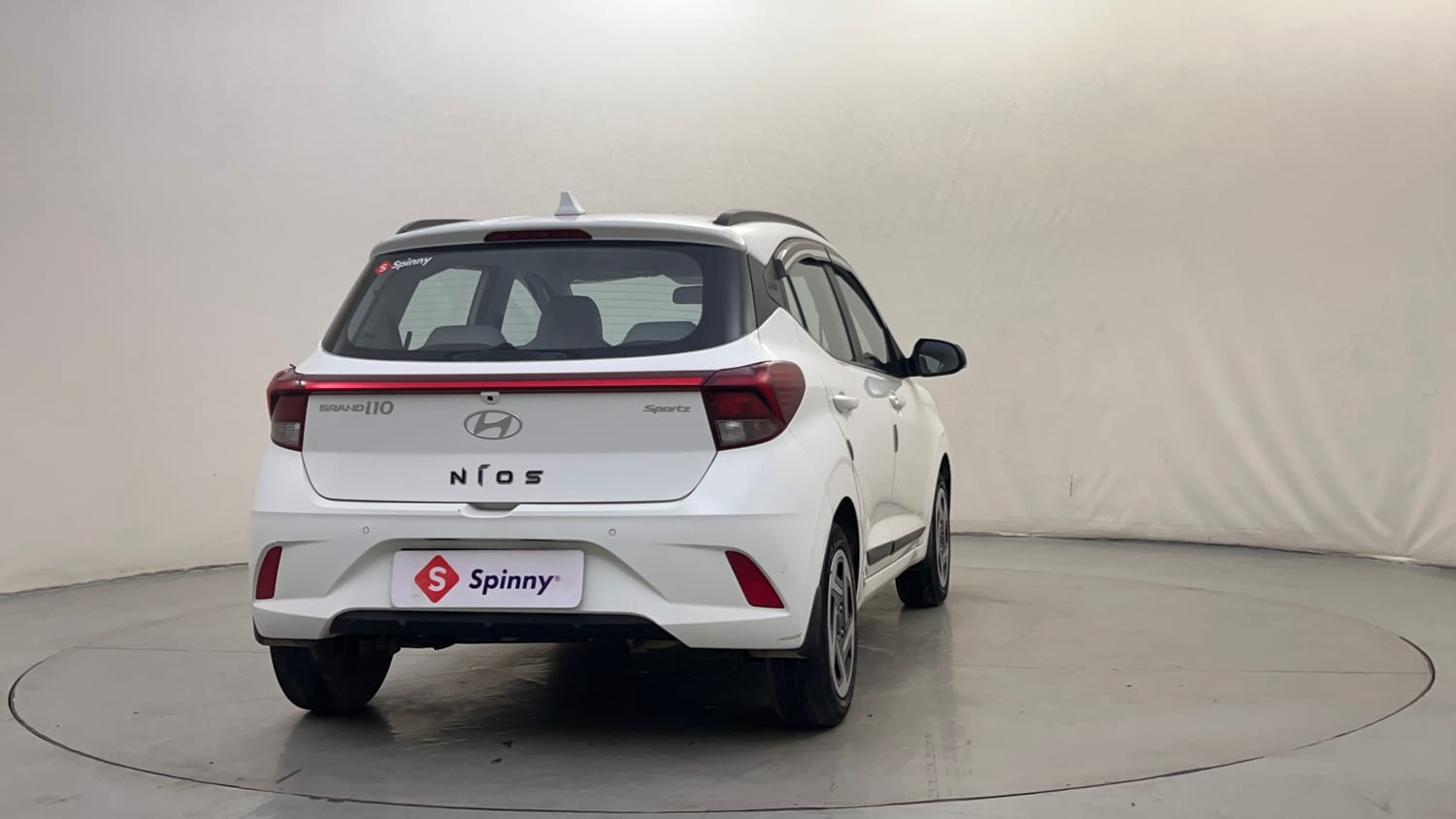 Used 2023 Hyundai Grand i10 Nios Sportz 1.2 Kappa VTVT Petrol Manual exterior RIGHT REAR CORNER VIEW