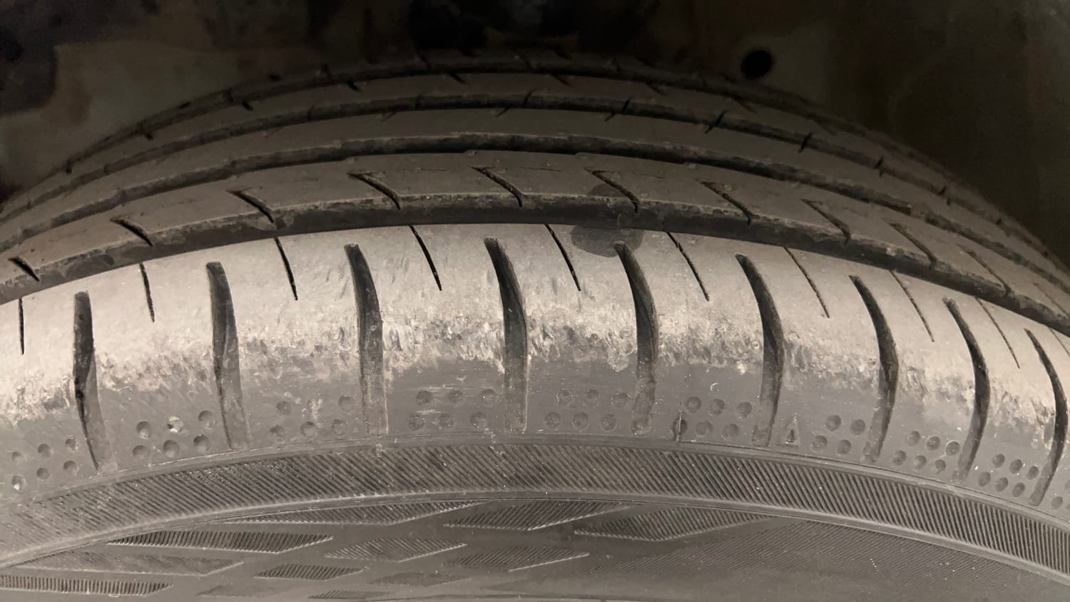 Used 2021 Honda Jazz VX CVT Petrol Automatic tyres LEFT FRONT TYRE TREAD VIEW