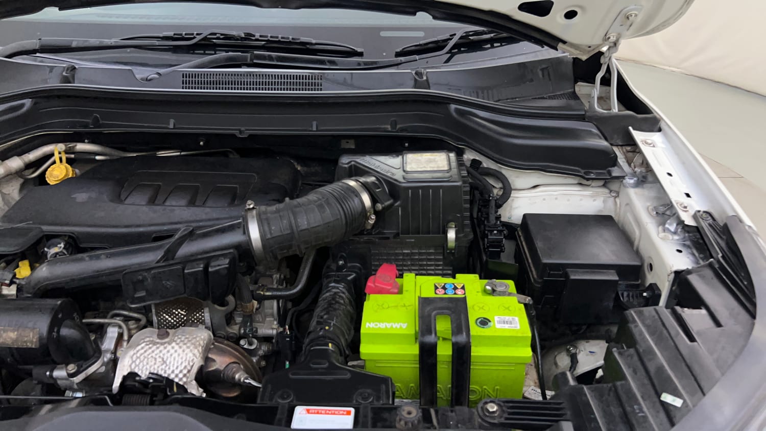 Used 2021 Mahindra XUV 300 W8 1.2 Petrol Petrol Manual engine ENGINE LEFT SIDE HINGE & APRON VIEW