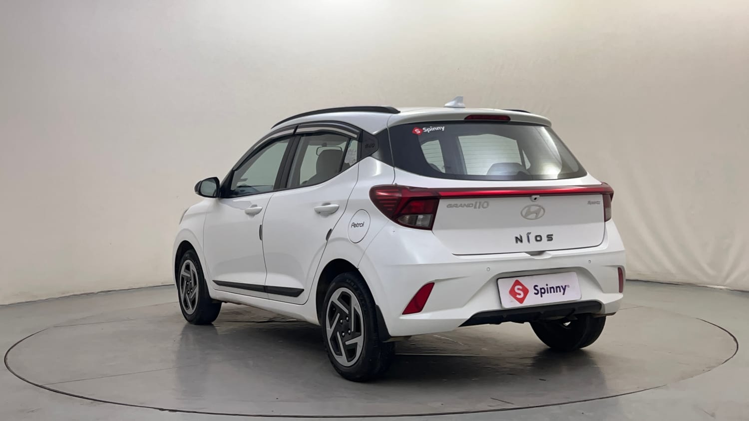 Used 2023 Hyundai Grand i10 Nios Sportz 1.2 Kappa VTVT Petrol Manual exterior LEFT REAR CORNER VIEW