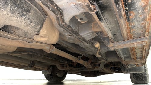 Used 2015 Mahindra XUV500 W6 Diesel Manual extra REAR RIGHT UNDERBODY VIEW