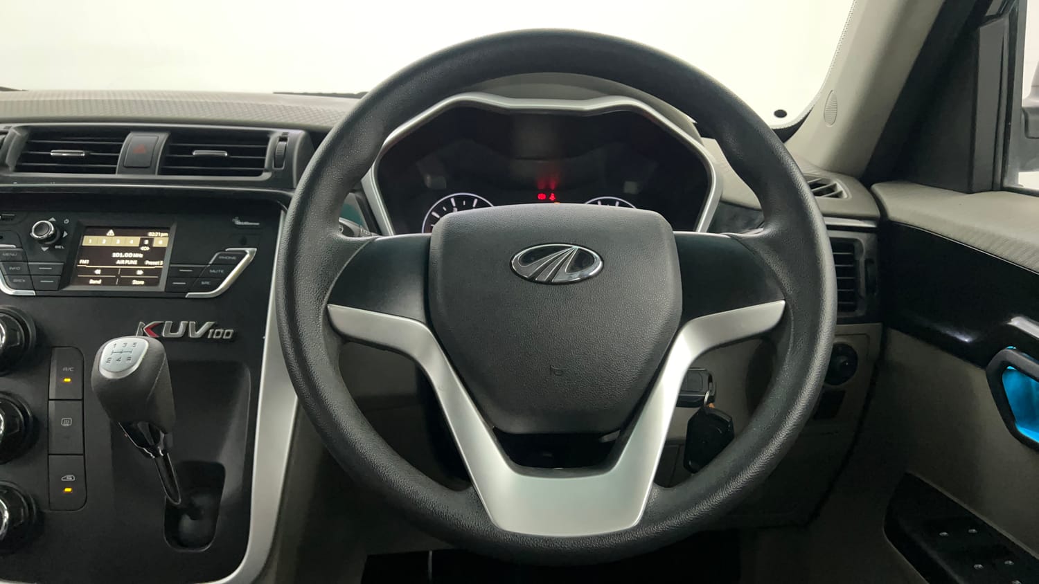 Used 2016 Mahindra KUV100 K6 6 STR Petrol Manual interior STEERING VIEW
