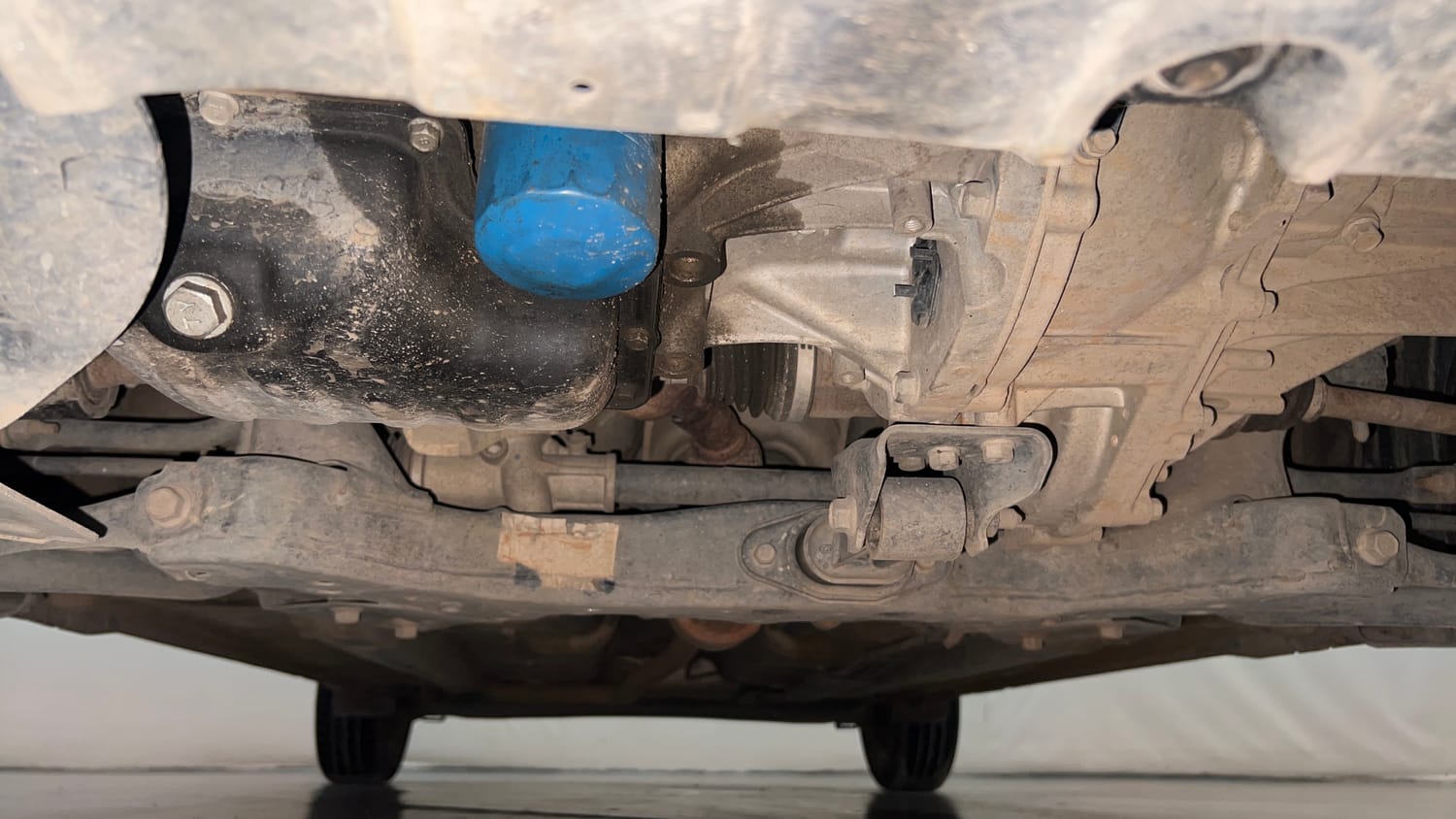 Used 2021 Hyundai Grand i10 Nios Magna 1.2 Kappa VTVT Petrol Manual extra FRONT LEFT UNDERBODY VIEW