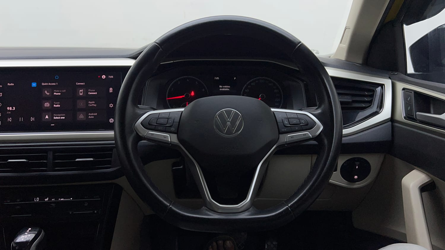 Used 2023 Volkswagen Virtus Highline 1.0 TSI AT Petrol Automatic interior STEERING VIEW