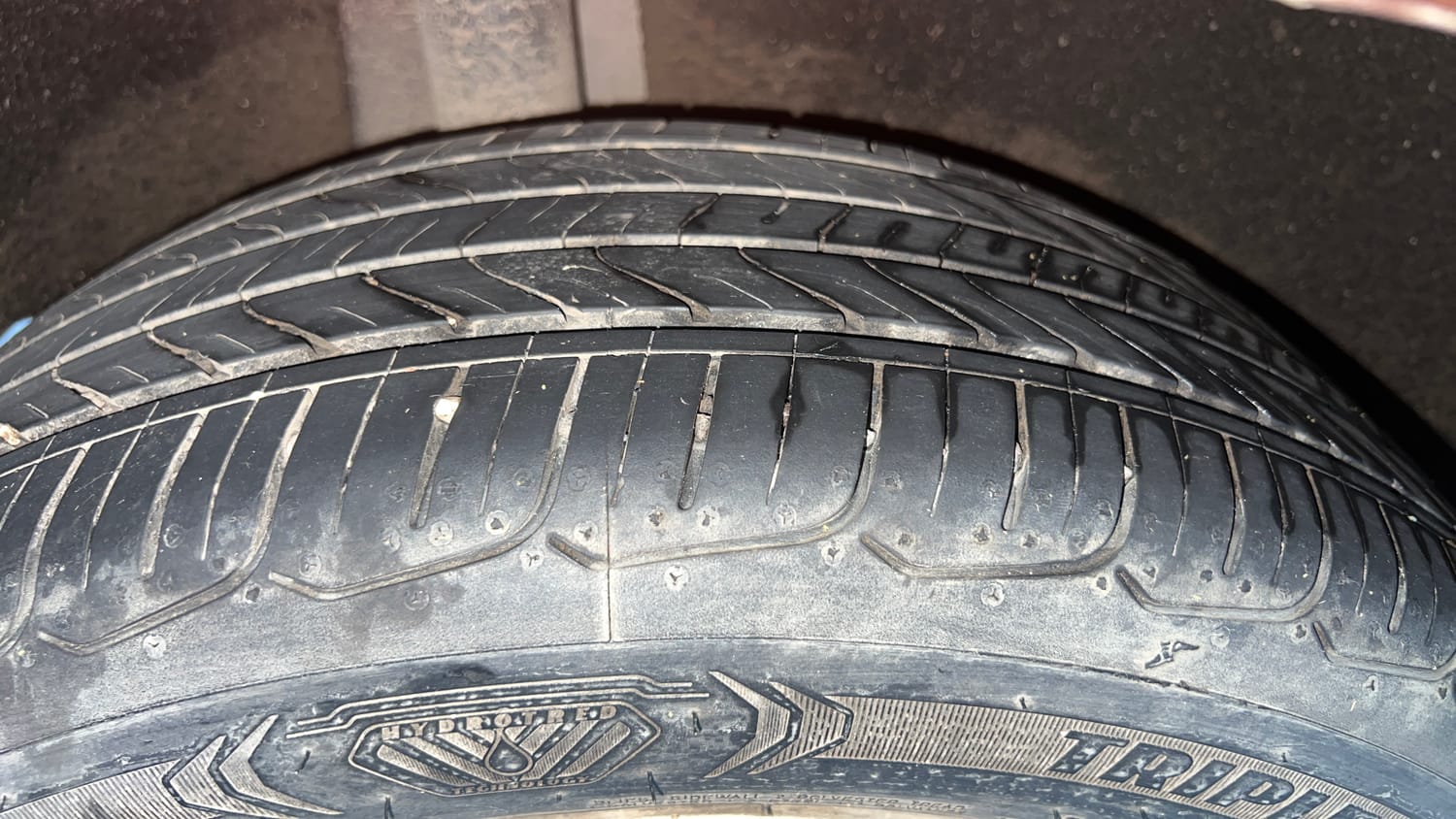 Used 2018 Maruti Suzuki Baleno Alpha 1.2 Petrol Manual tyres RIGHT REAR TYRE TREAD VIEW