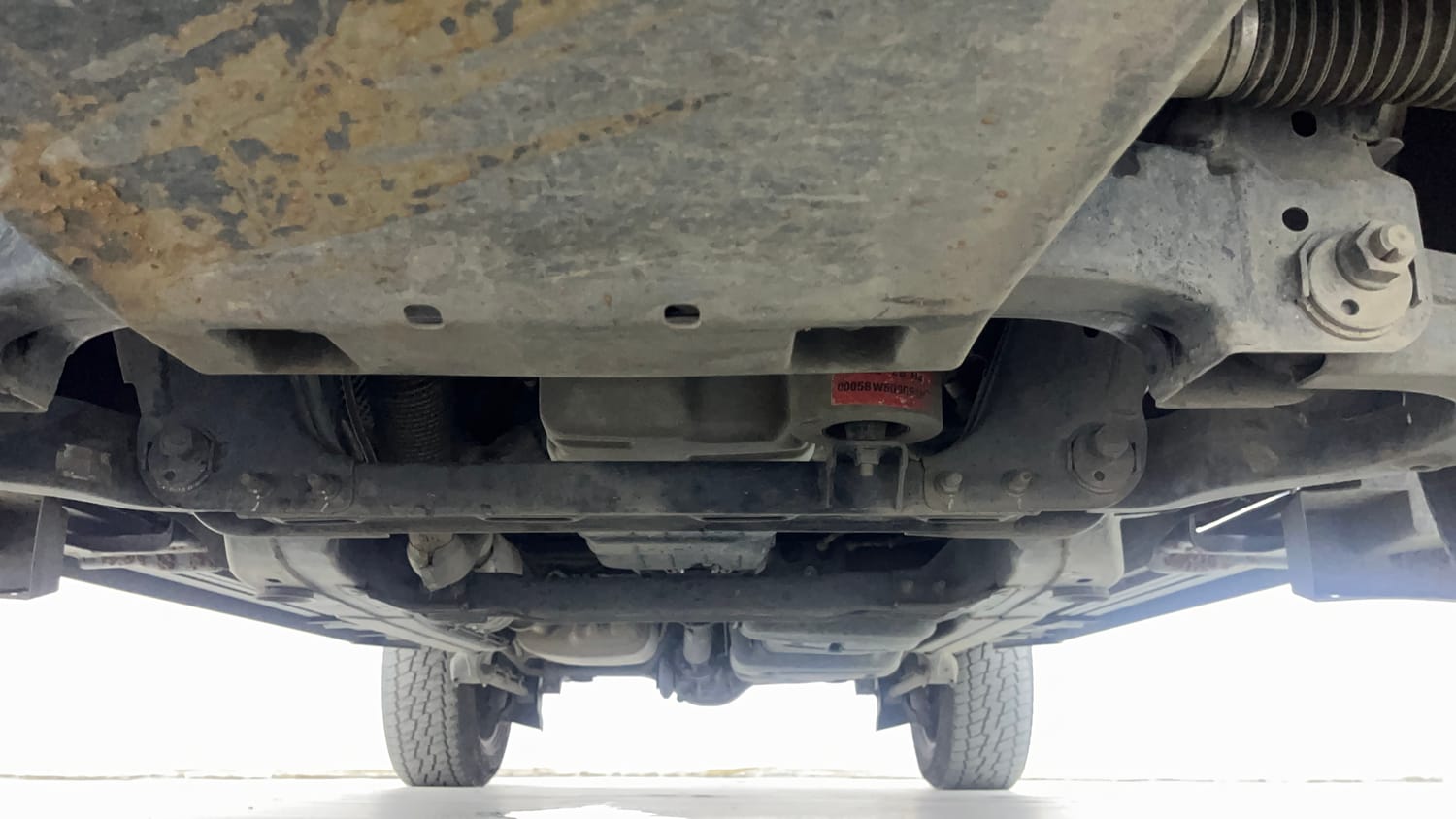 Used 2024 Mahindra Thar Roxx AX7 L Diesel AT 2WD Diesel Automatic extra FRONT LEFT UNDERBODY VIEW