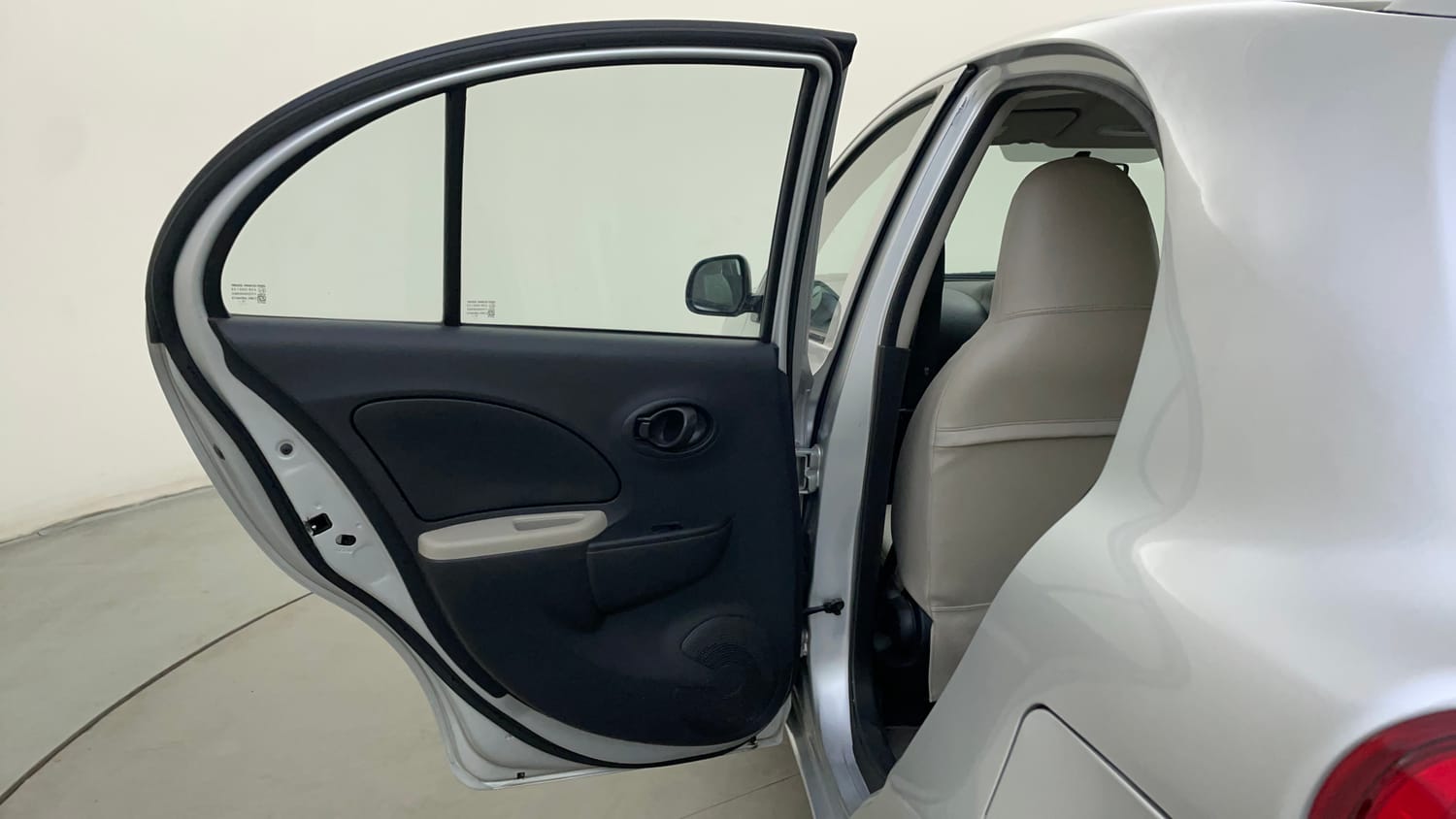 Used 2016 Nissan Micra Active XV Safety Pack Petrol Manual interior LEFT REAR DOOR OPEN VIEW