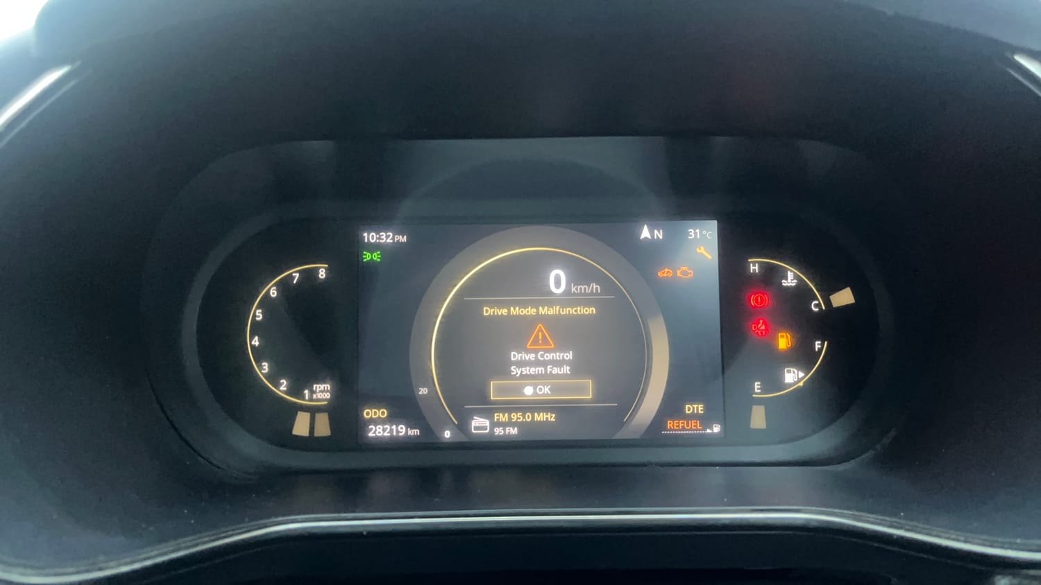 Used 2023 Tata Harrier XZ Plus Dark Edition Diesel Manual interior CLUSTERMETER VIEW