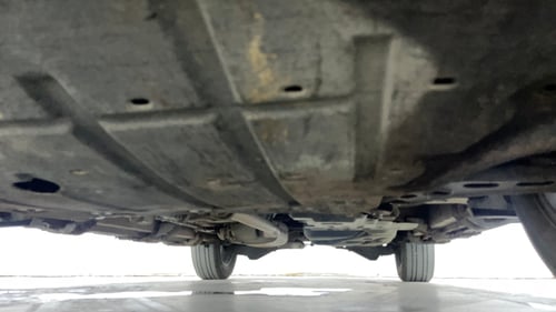 Used 2024 Mahindra XUV700 AX7 Luxury Pack Petrol AT 7 STR Petrol Automatic extra FRONT LEFT UNDERBODY VIEW