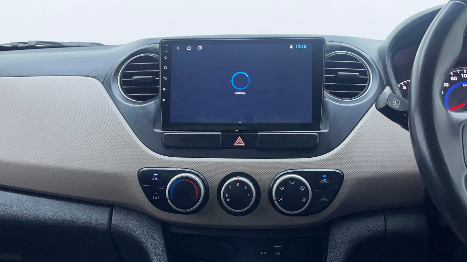 Used 2016 Hyundai Grand i10 Asta 1.2 Kappa VTVT Petrol Manual interior MUSIC SYSTEM & AC CONTROL VIEW