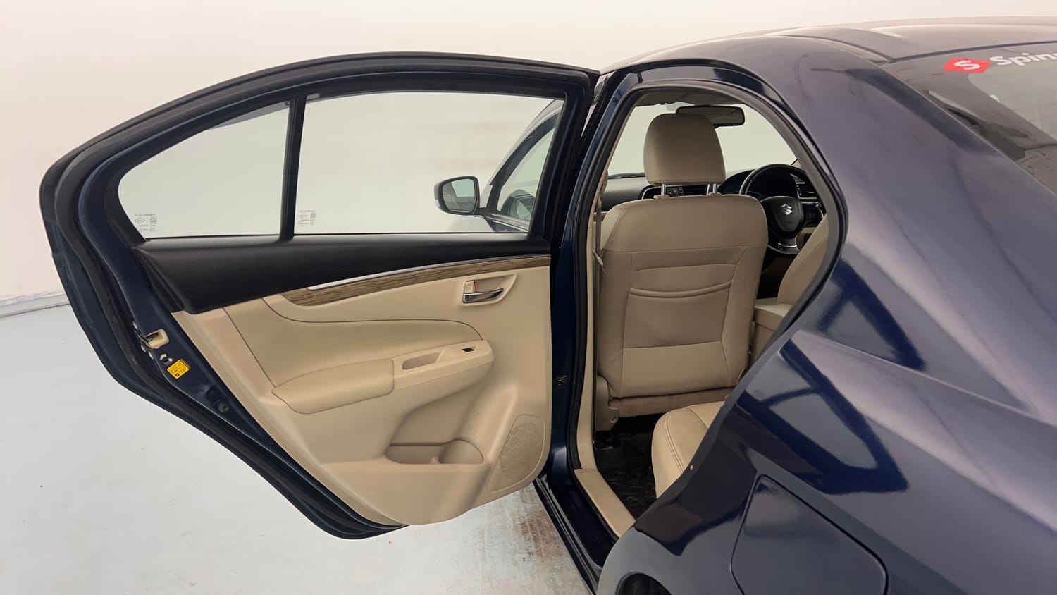 Used 2023 Maruti Suzuki Ciaz Alpha 1.5 Petrol Manual interior LEFT REAR DOOR OPEN VIEW