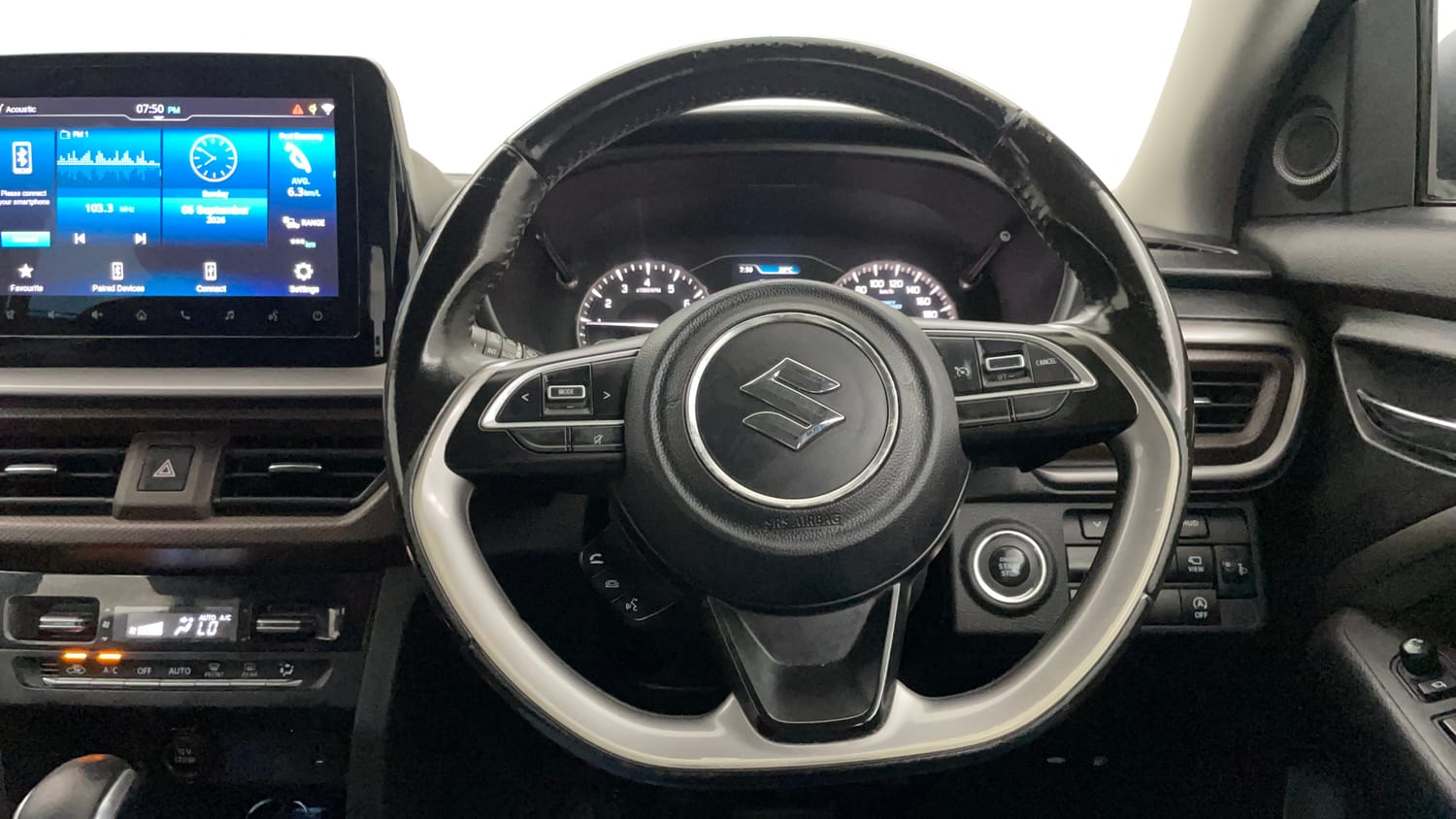 Used 2022 Maruti Suzuki Brezza ZXi Plus AT Petrol Automatic interior STEERING VIEW