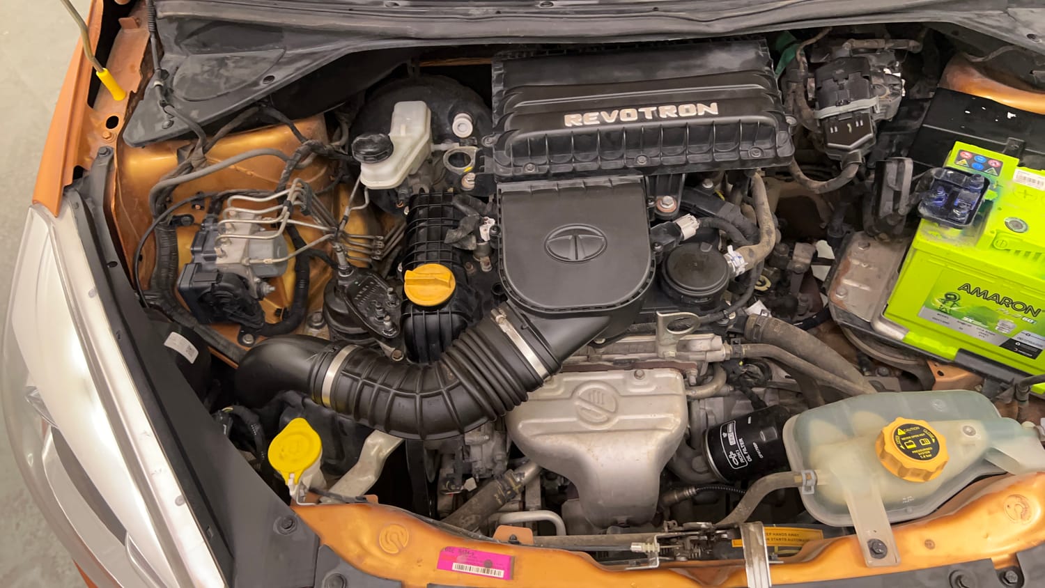 Used 2018 Tata Tiago Revotron XZ Petrol Manual engine ENGINE RIGHT SIDE VIEW