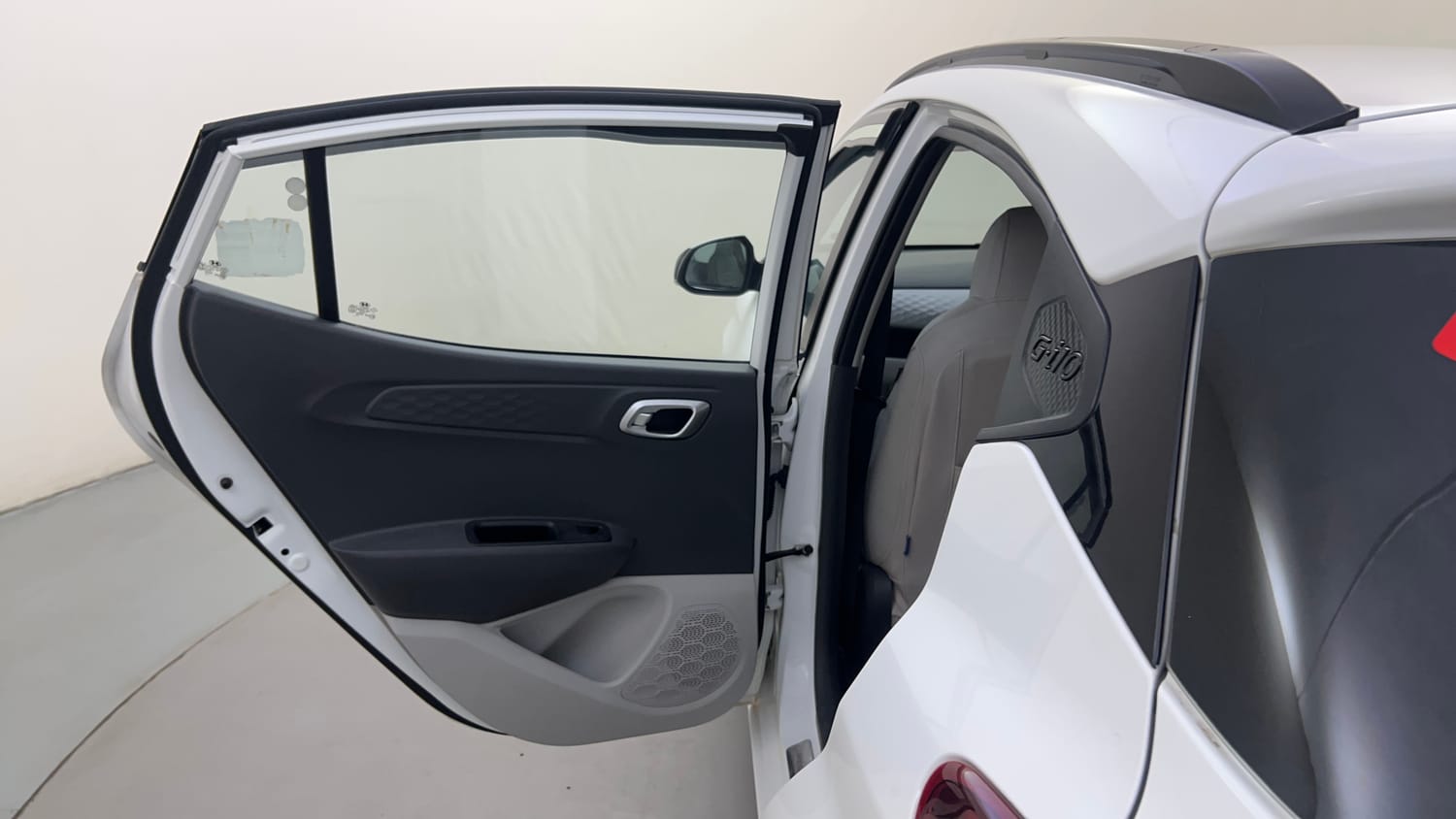 Used 2023 Hyundai Grand i10 Nios Sportz 1.2 Kappa VTVT Petrol Manual interior LEFT REAR DOOR OPEN VIEW