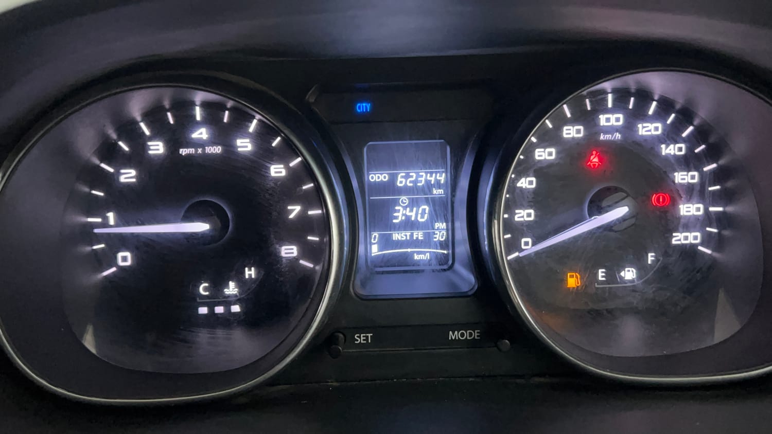 Used 2018 Tata Tiago Revotron XZ Petrol Manual interior CLUSTERMETER VIEW