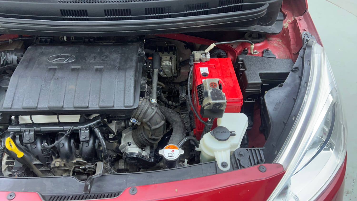 Used 2019 Hyundai Grand i10 Sportz 1.2 Kappa VTVT Petrol Manual engine ENGINE LEFT SIDE VIEW