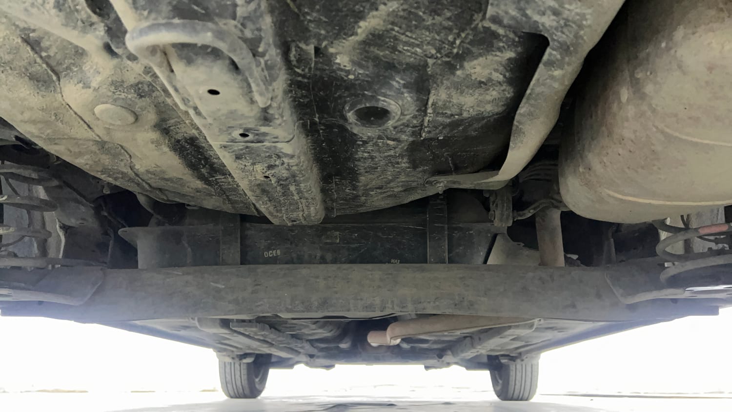 Used 2019 Hyundai Grand i10 Sportz 1.2 Kappa VTVT Petrol Manual extra REAR UNDERBODY VIEW (TAKEN FROM REAR)