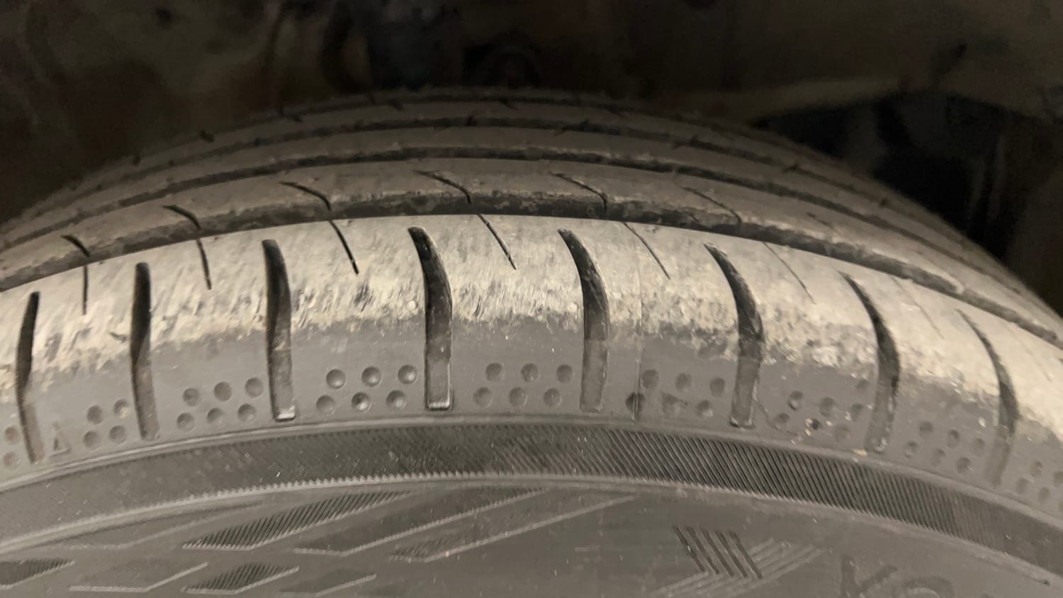 Used 2021 Honda Jazz VX CVT Petrol Automatic tyres RIGHT FRONT TYRE TREAD VIEW