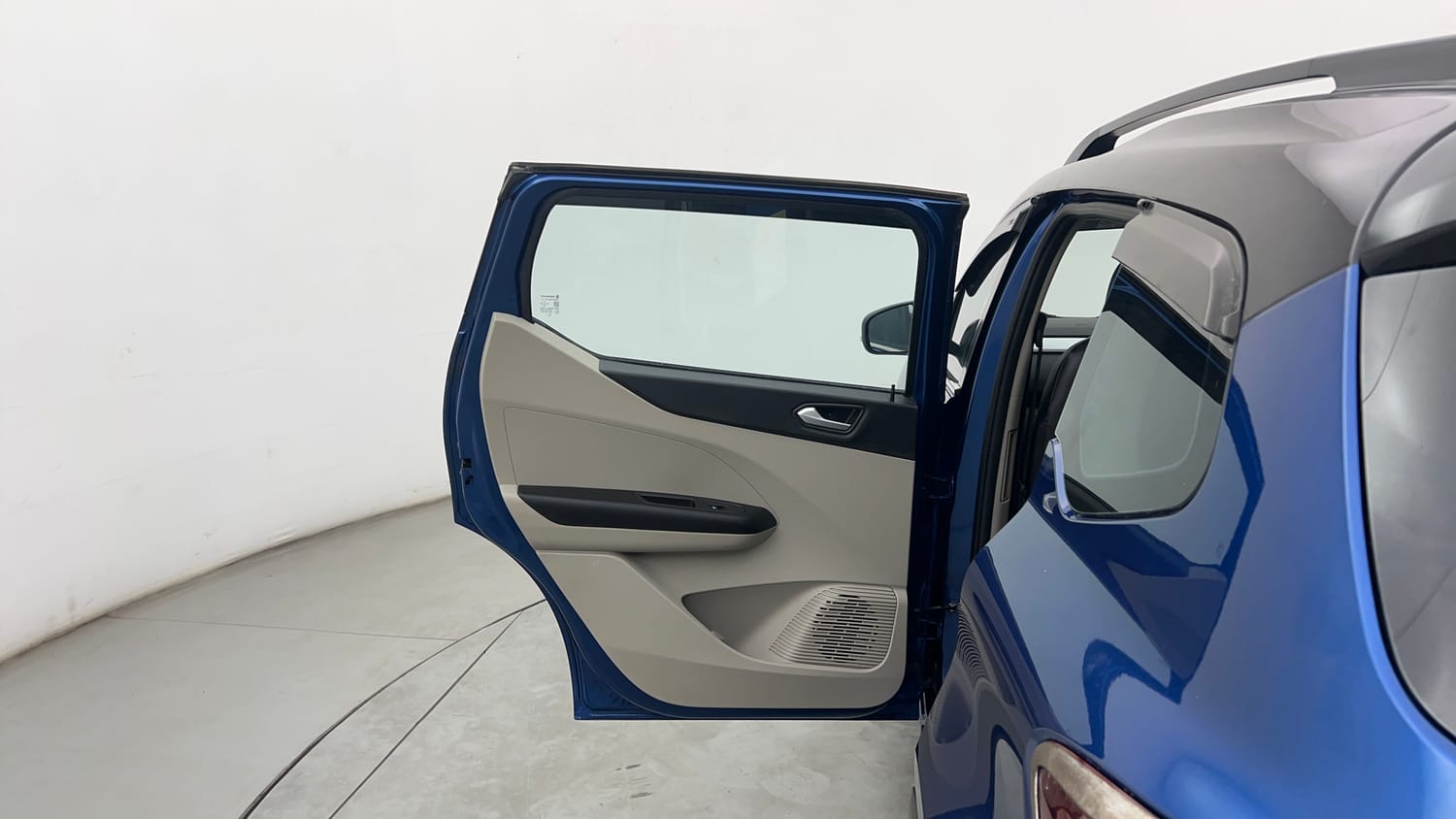 Used 2022 Renault Triber RXZ Dual Tone Petrol Manual interior LEFT REAR DOOR OPEN VIEW