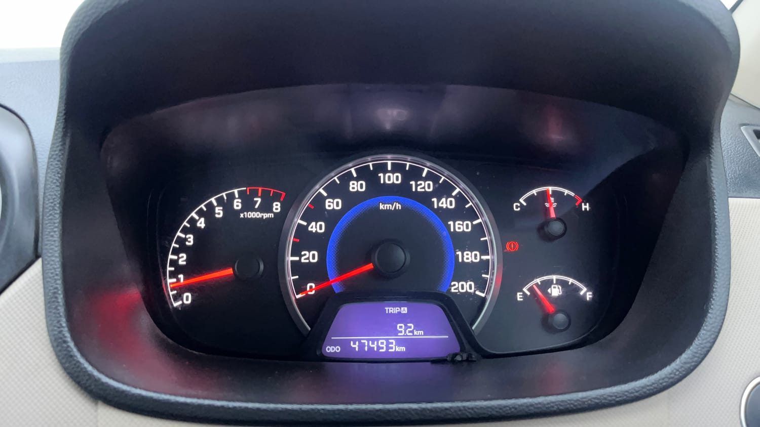 Used 2016 Hyundai Grand i10 Asta 1.2 Kappa VTVT Petrol Manual interior CLUSTERMETER VIEW