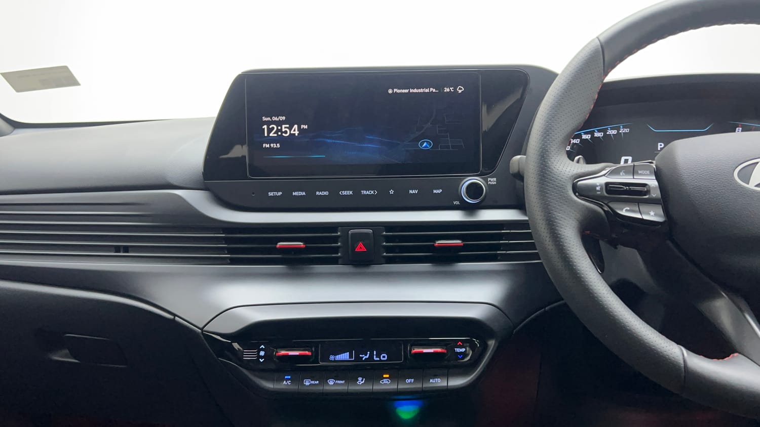 Used 2026 Hyundai i20 N Line N8 1.0 Turbo DCT Petrol Automatic interior MUSIC SYSTEM & AC CONTROL VIEW