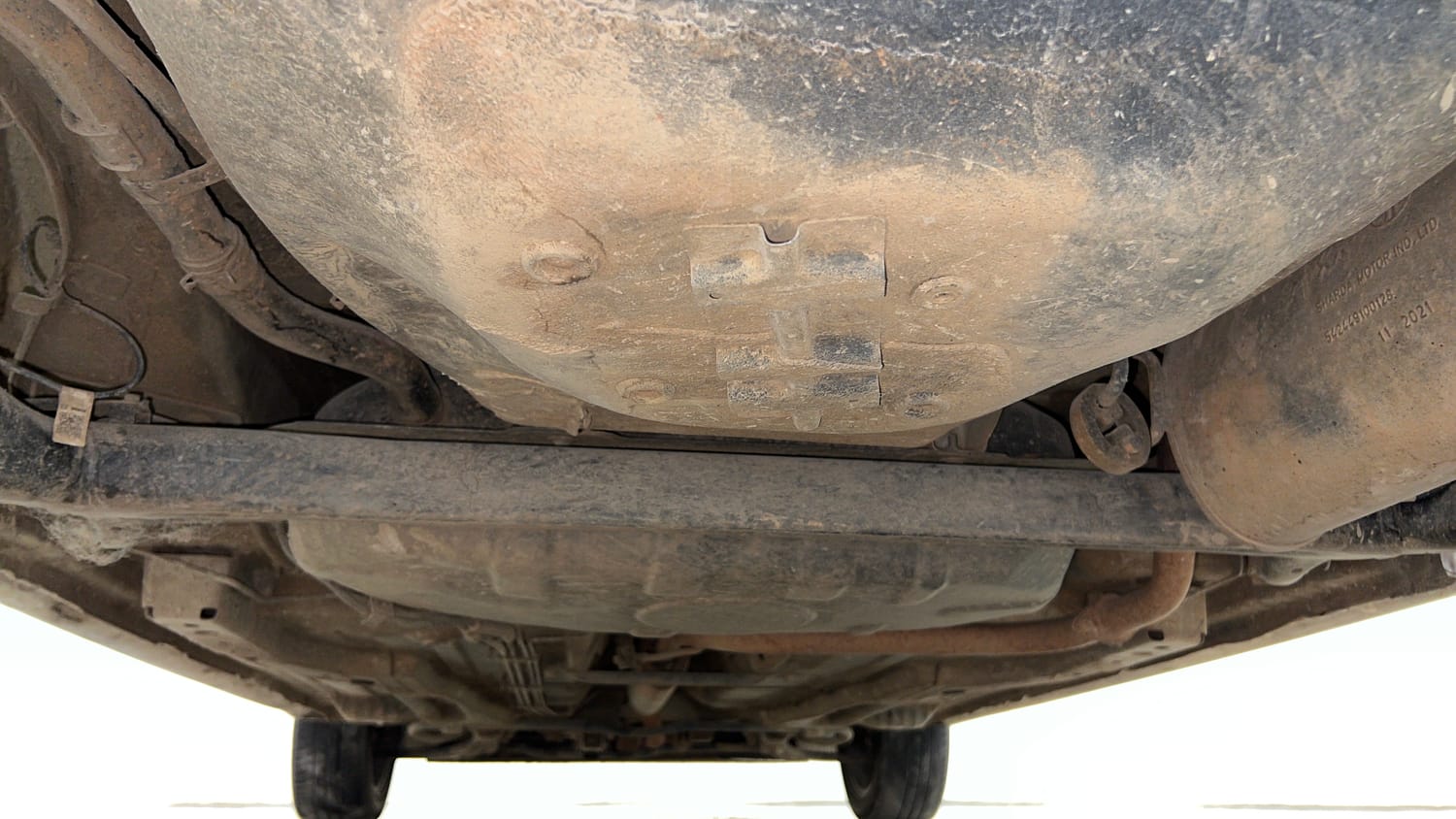 Used 2022 Tata Tiago XZA Plus Petrol Automatic extra REAR UNDERBODY VIEW (TAKEN FROM REAR)