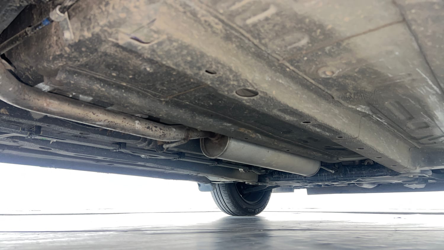 Used 2025 Tata Altroz Creative Petrol 5AMT Petrol Automatic extra REAR RIGHT UNDERBODY VIEW