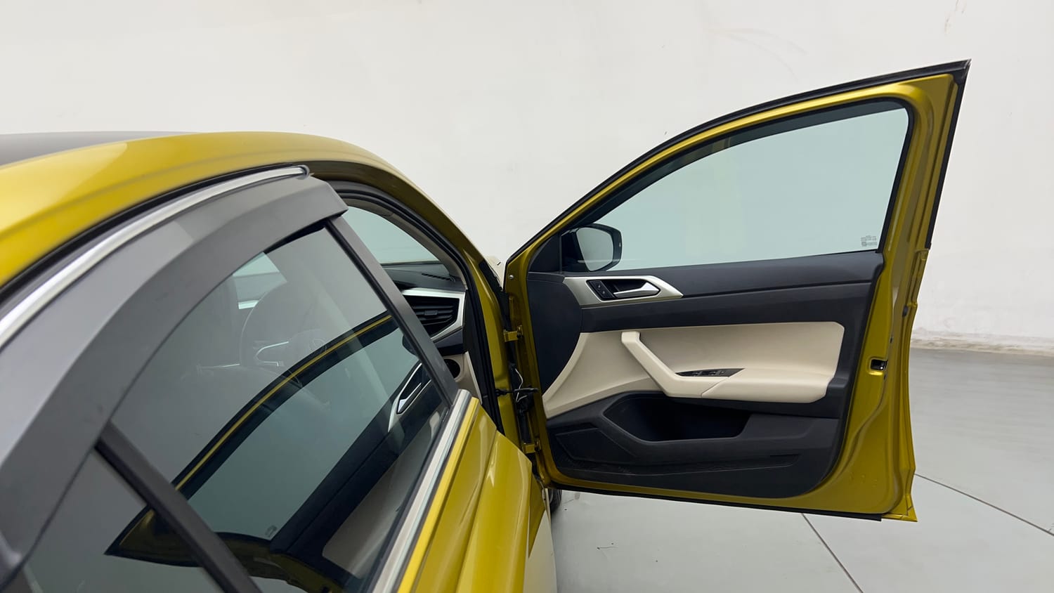 Used 2023 Volkswagen Virtus Highline 1.0 TSI AT Petrol Automatic interior RIGHT FRONT DOOR OPEN VIEW