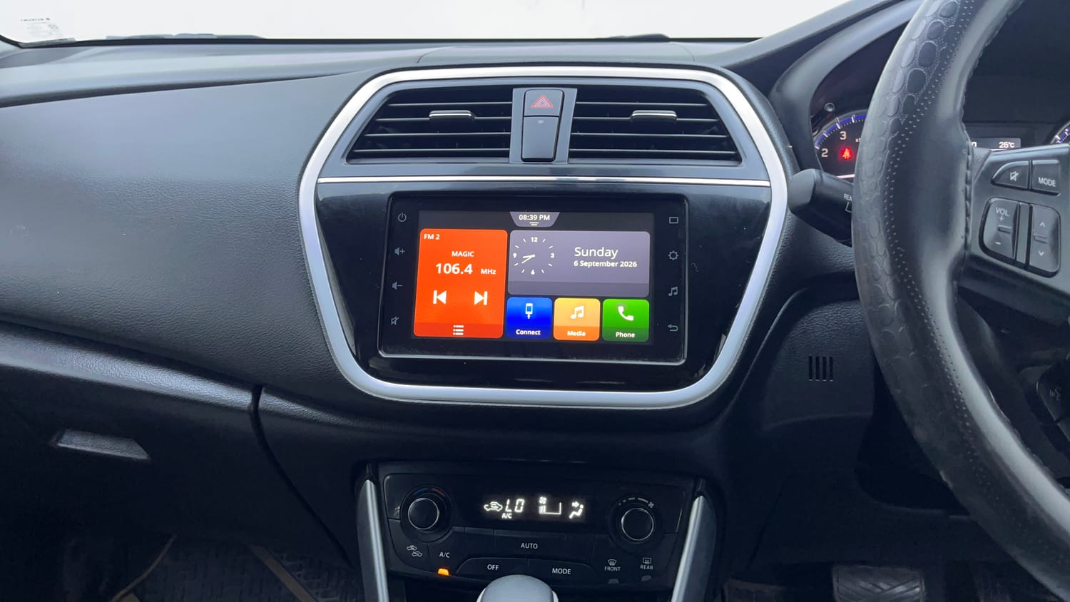Used 2021 Maruti Suzuki S-Cross Zeta AT Petrol Automatic interior MUSIC SYSTEM & AC CONTROL VIEW