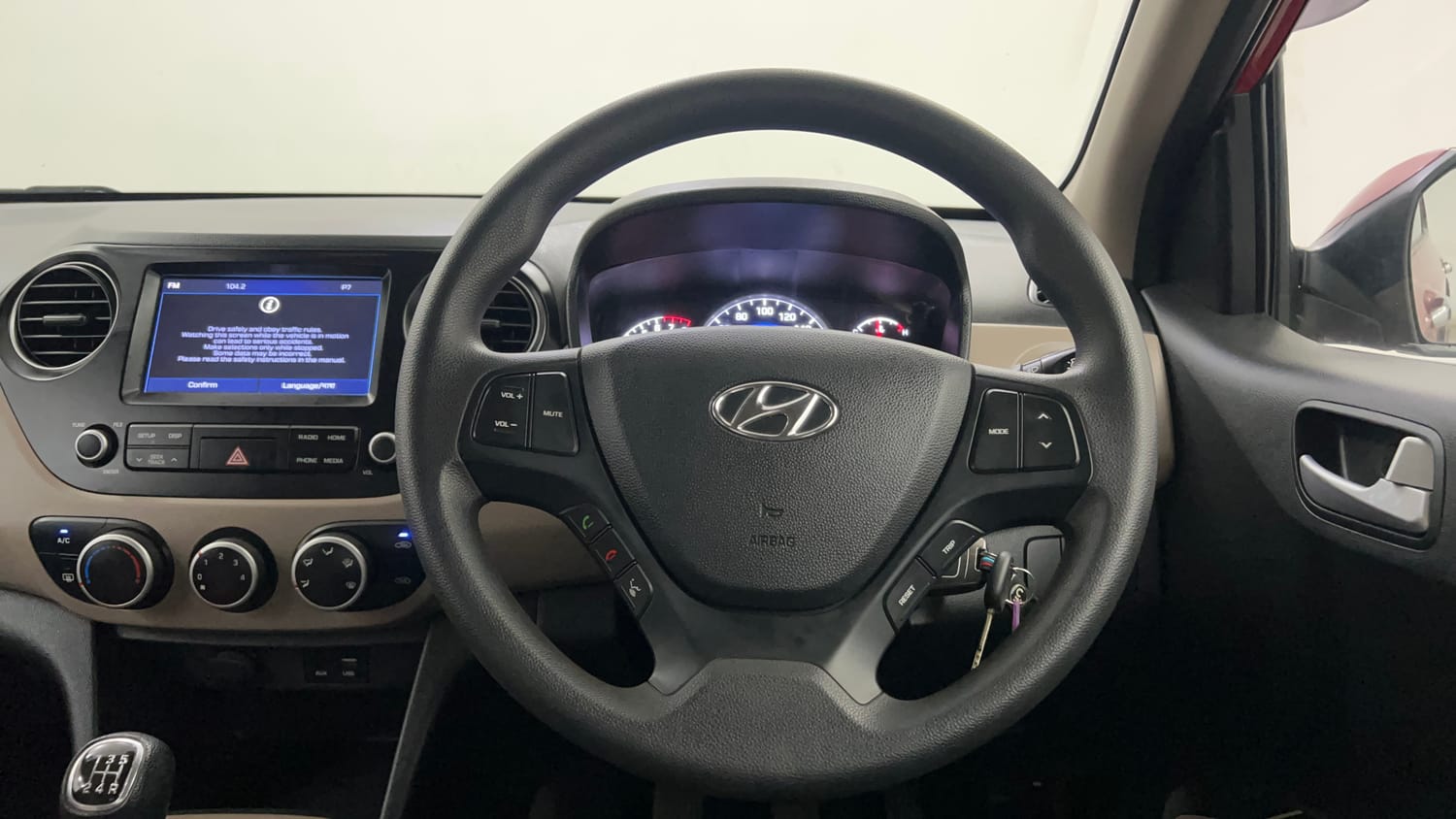 Used 2017 Hyundai Grand i10 Sportz (O) 1.2 Kappa VTVT Petrol Manual interior STEERING VIEW