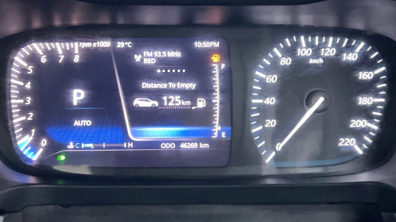 Used 2023 Tata Altroz XZA Petrol Petrol Automatic interior CLUSTERMETER VIEW