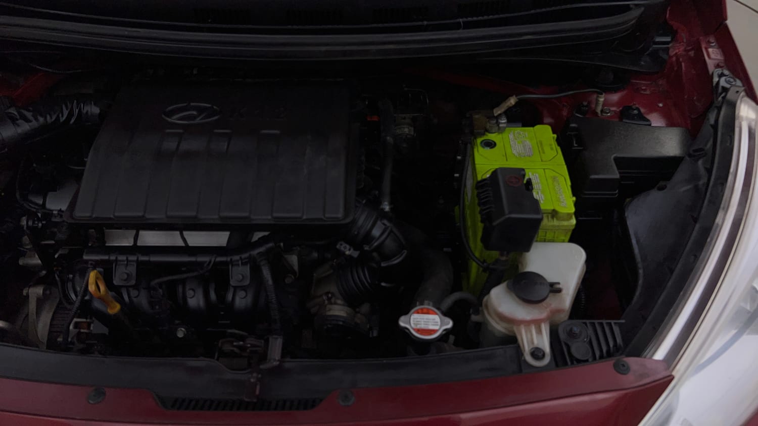 Used 2019 Hyundai Grand i10 Sportz 1.2 Kappa VTVT Petrol Manual engine ENGINE LEFT SIDE VIEW