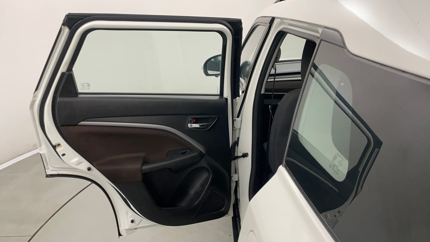 Used 2022 Maruti Suzuki Brezza ZXi Plus AT Petrol Automatic interior LEFT REAR DOOR OPEN VIEW