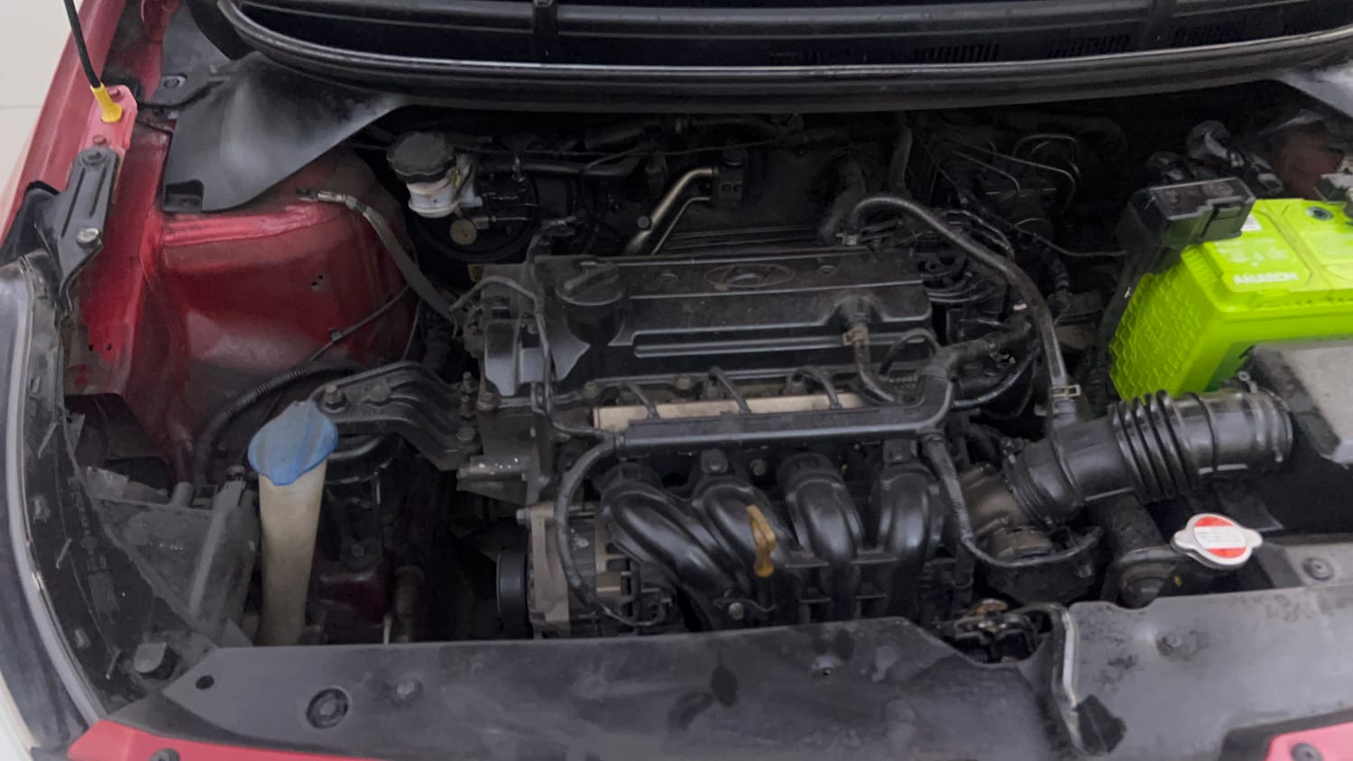 Used 2017 Hyundai Elite i20 Asta 1.2 Dual Tone Petrol Manual engine ENGINE RIGHT SIDE VIEW