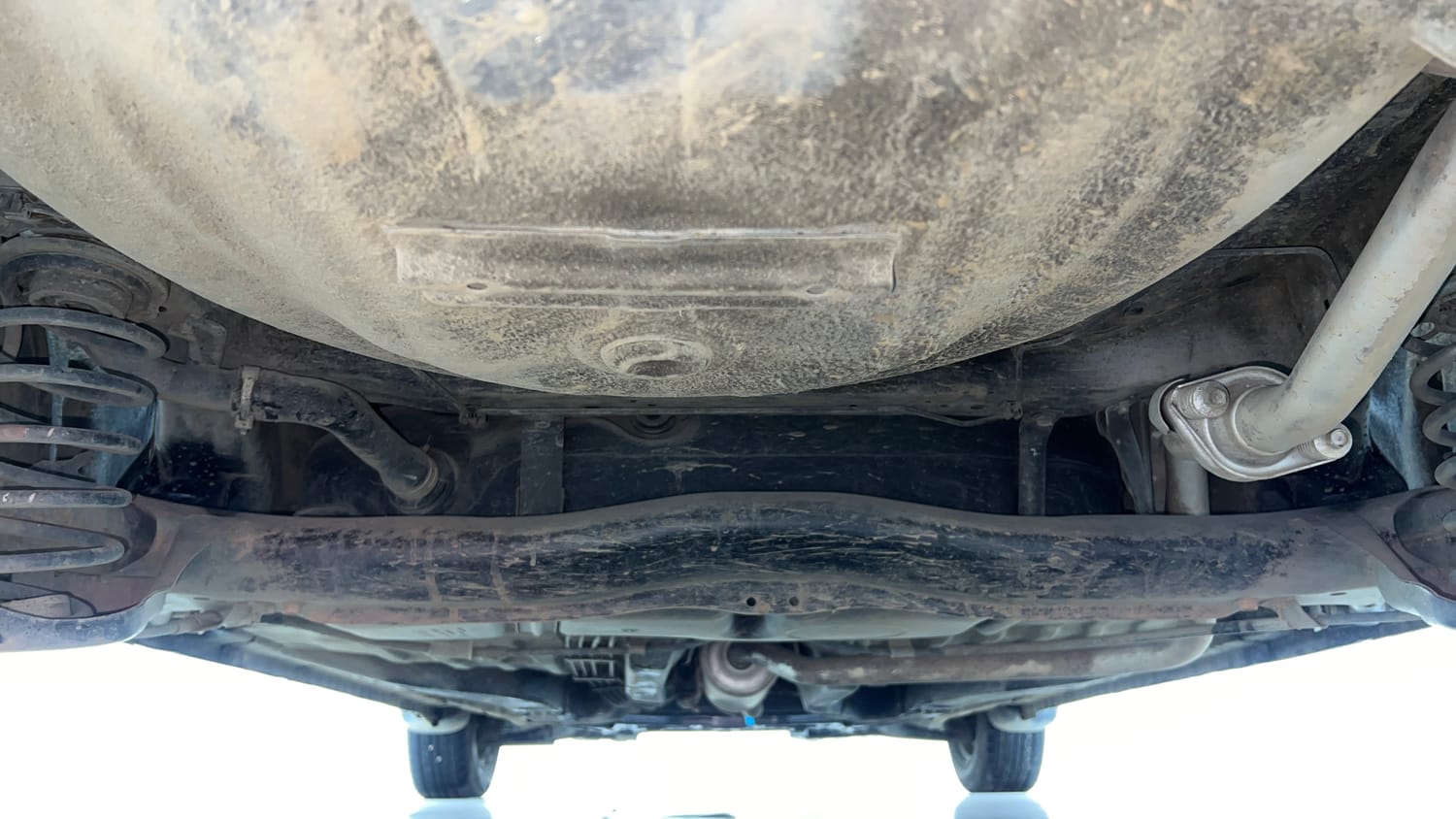 Used 2015 Honda Amaze 1.2 S i-VTEC Petrol Manual extra REAR UNDERBODY VIEW (TAKEN FROM REAR)