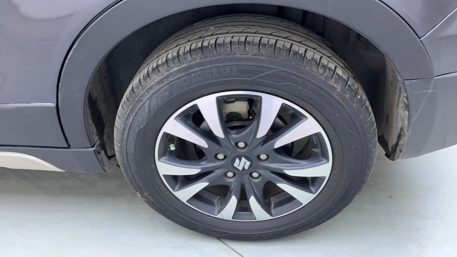 Used 2019 Maruti Suzuki S-Cross Zeta 1.3 Diesel Manual tyres LEFT REAR TYRE RIM VIEW