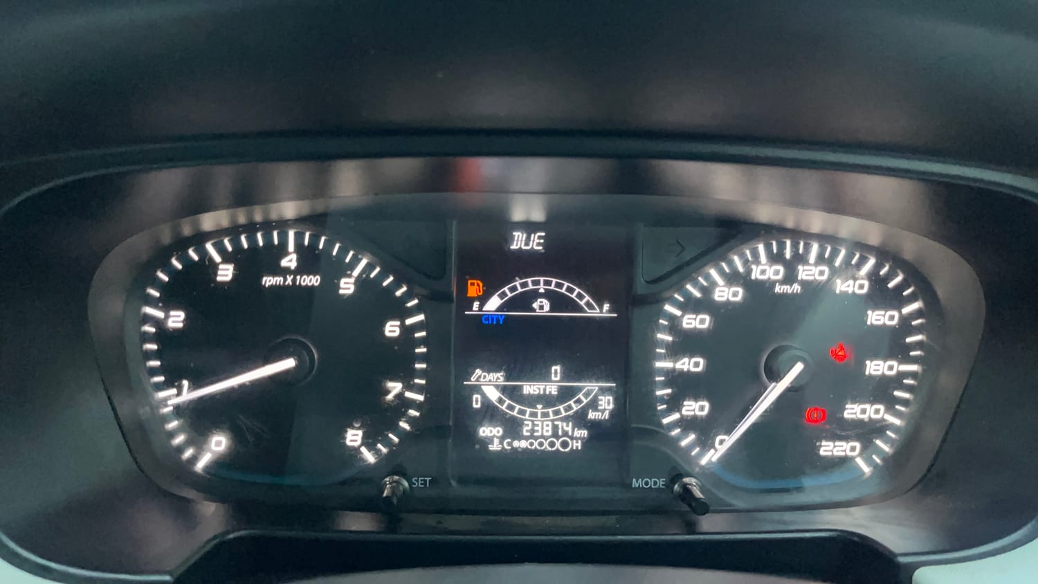 Used 2022 Tata Punch Accomplished MT Petrol Manual interior CLUSTERMETER VIEW