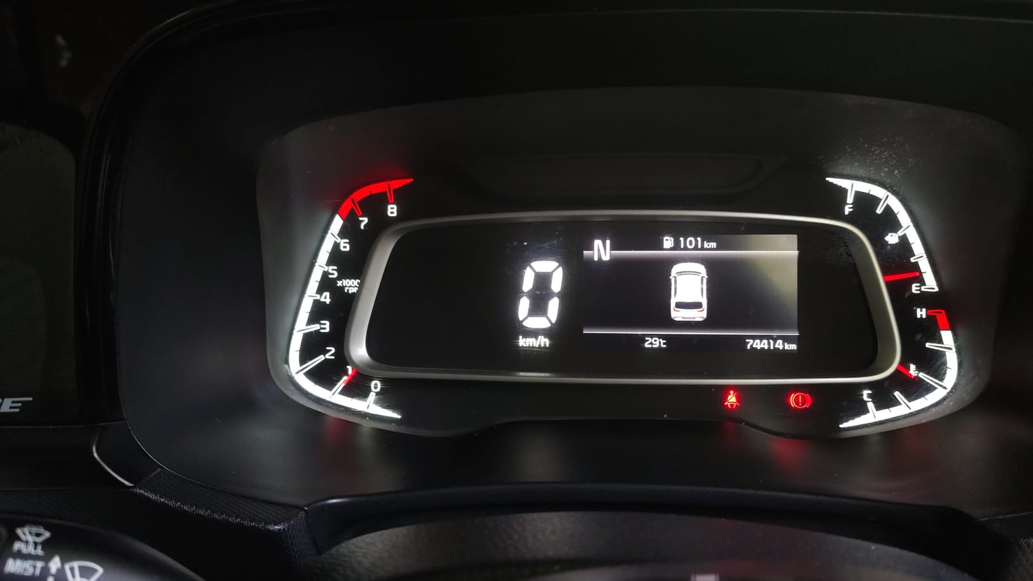 Used 2021 Kia Sonet HTX Plus 1.0 iMT Petrol Manual interior CLUSTERMETER VIEW