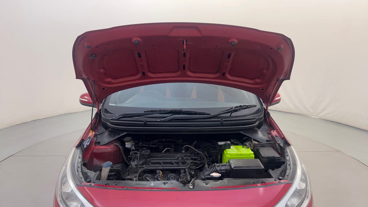 Used 2017 Hyundai Elite i20 Asta 1.2 Dual Tone Petrol Manual engine ENGINE & BONNET OPEN FRONT VIEW